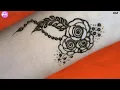 Simple wrist tattoo design Easy flower mehndi design