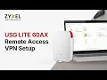 How to Setup USG LITE 60AX Remote Access VPN on Mac