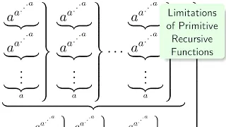 Limitations of Primitive Recursive Functions
