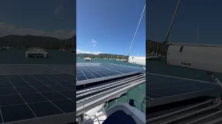 Soaking up FREE ELECTRICITY ⚡️ in the Dominican Republic 🇩🇴 #sailingbyefelicia  #renogyempowered