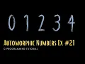 C Numbers 21 Check if a number is Automorphic C Programming