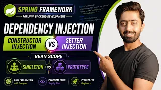 Spring Dependency Injection Tutorial Constructor Setter Injection Singleton Prototype Scope