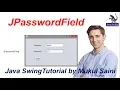Java Swing Tutorial JPasswordField in Java Swing