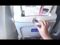 United Airlines Airbus A319 A look at the overhead seat