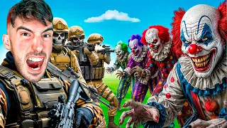 EJERCITO MILITAR vs PAYASOS ASESINOS FAMOSOS !! GTA 5 (Mods)