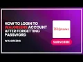 How to Login to Walgreens Account After Forgetting Password
