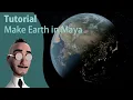 Make Earth in Maya Nodes and textures