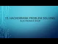 15 HackerRank Problem Solving Electronics Shop