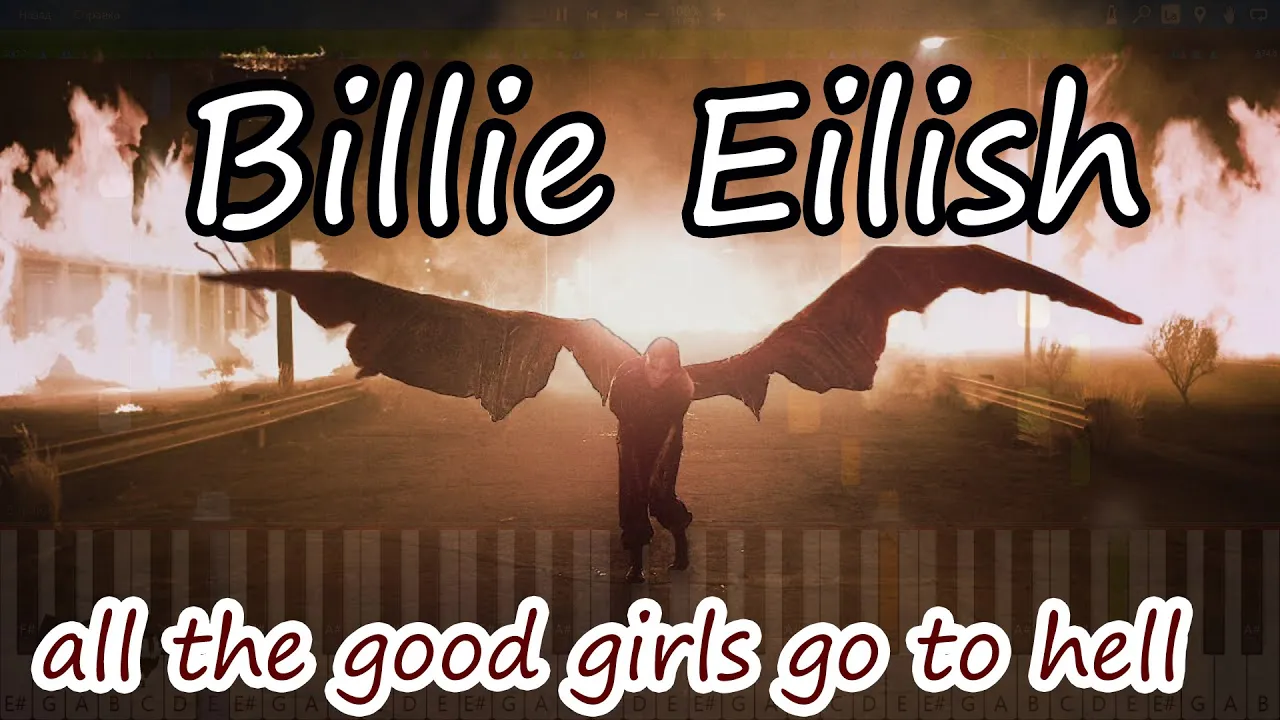 Billie Eilish - all the good girls go to hell [Piano Tutorial | Sheets | MIDI] Synthesia