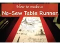 Easy No Sew Table Runner
