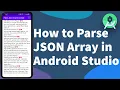 How to Parse JSON Array in Android Studio JSONArray Foysal