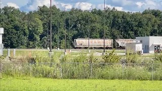 Purina RR Switching Chasing Grain Train Up A Hill Chasing Rock Train Down A Hill Aband Crossing