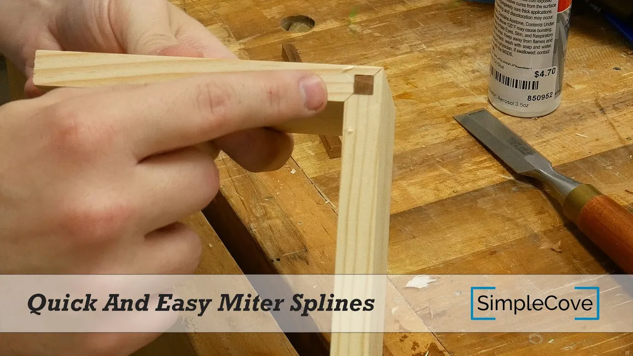 Quick And Easy Miter Splines