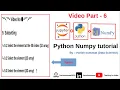Python Numpy Tutorial Part-6 in Hindi Numpy library in python Numpy Tutorial in hindi
