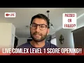 COMLEX Level 1 Score Reveal - My Live Reaction Did I Pass or Fail Thoughts Step 1 USMLE