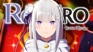 re zero season 3 full recap everything you need to know for season 4