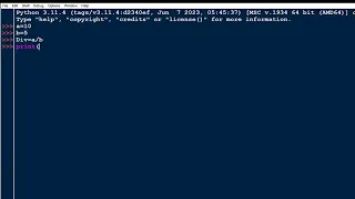Division of two Numbers in python Class 11 Welcome to python Python