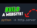 Build a Website in 1 Line of Code Python Web Server