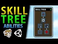 Simple Skill Tree in Unity Unlock Abilities Talents