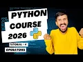 Python Operators Tutorial in Hindi 2026 Arithmetic Comparison Logical Operators Full Explained