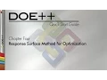 DOE 9 Quick Start Guide Chapter 4 Response Surface Method for Optimization