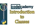 Learn Python with CodeCademy Introduction to Classes