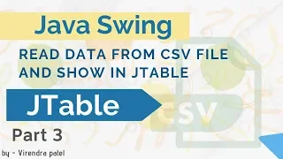 JTable in Swing Data From CSV File