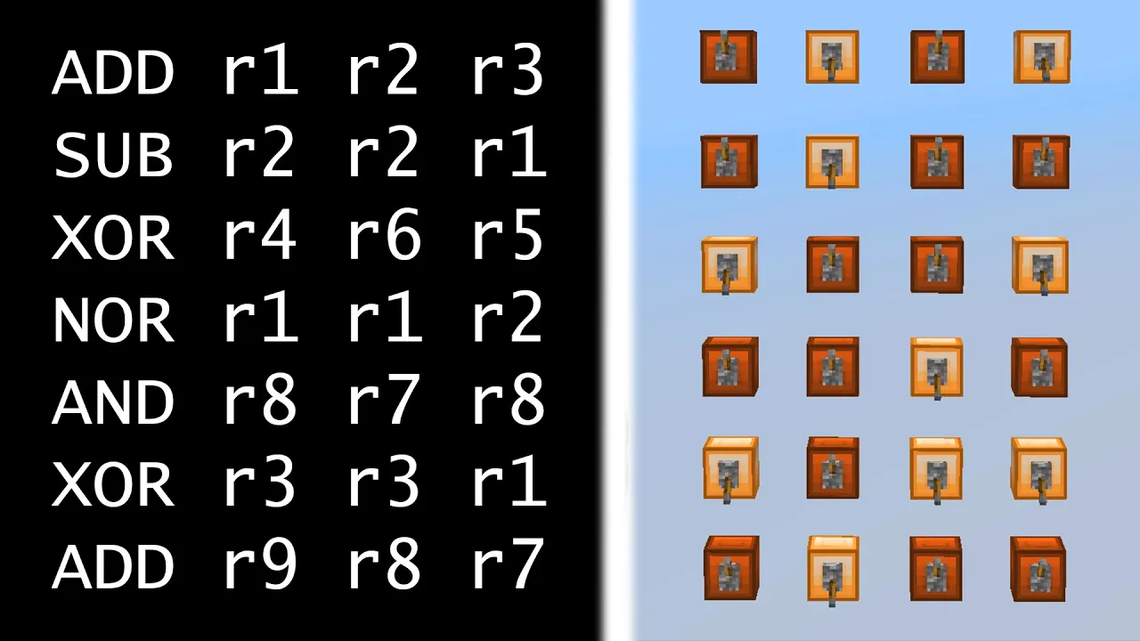 Machine Code & Assembly Language - Let's Make a Redstone Computer! #4
