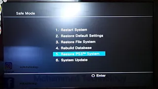 شرح طرق تصليح برنامج تشغيل PS3 بالتفصيل واعادة اعدادات المصنع 