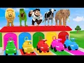 Download Lagu Long Slide Game With Cow Elephant Gorilla Hippopotamus Tiger 3d Animal Game Funny 3d Animals