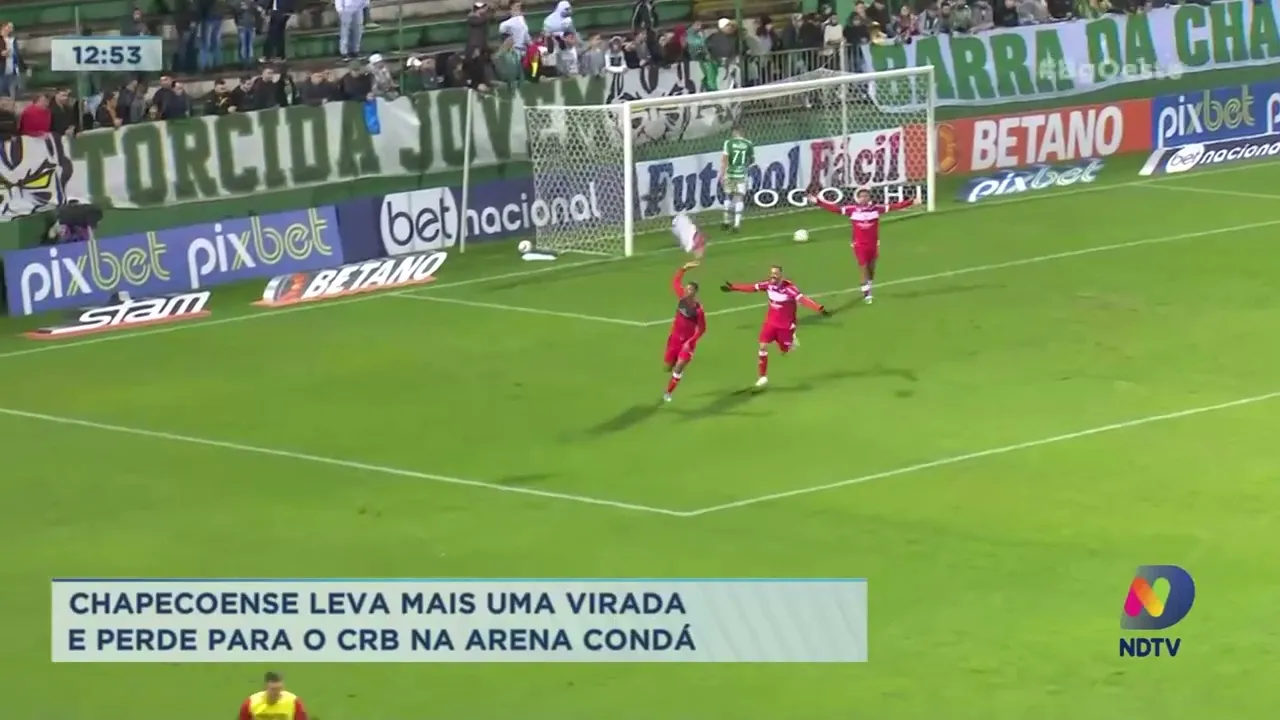 Chapecoense leva mais uma virada e perde para o CRB na Arena Condá