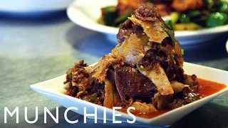 Super-Spicy Szechuan and Suckling Pig Pizza with Han Dynasty