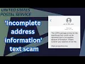 USPS incomplete address information text scam Here s what you need to know