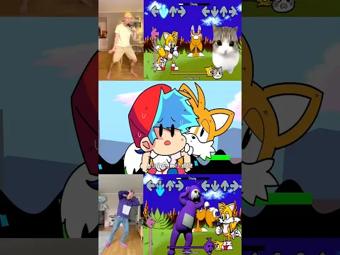 FNF Chasing Animation vs Gameplay vs Real Life #tails #fnf #animation
