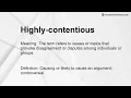 Highly-contentious Meaning