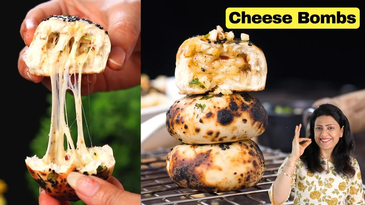 Naan Cheese Bombs Recipe   Snacks Recipes   Indian Snacks   MintsRecipes