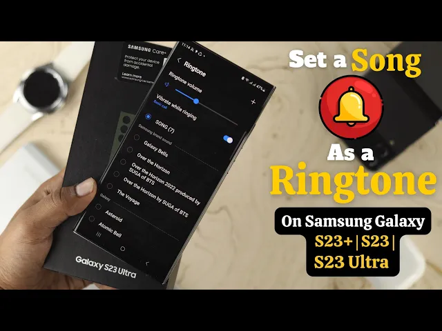 Download MP3 How to Set ANY Song as Custom Ringtone on your Samsung Galaxy S23's