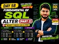Day 58 SQL ALTER TABLE Statement Part 2 Rename Drop Columns SQL Full Course