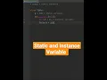 python program to use static variable and instance variable