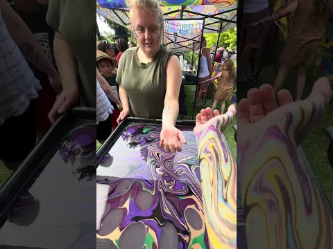 Body Marbling Paint Dip Art by BLVisuals at Return to the River Festival    80