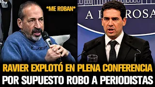 RAVIER EXPLOTÓ EN PLENA CONFERENCIA POR SUPUESTO ROBO A PERIODISTAS