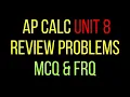 AP Calculus AB Unit 8 MCQ FRQ Walkthrough Desmos Demonstrations