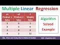 Multiple Linear Regression Solved Numerical Example in Machine Learning Data Mining by Mahesh Huddar