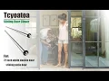 72 inches wide doudle door sliding door closer installation and instruction