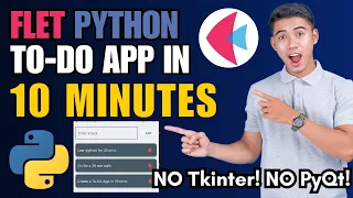 Flet Python To-Do App Tutorial Build Stunning UI in 10 Minutes No Tkinter No PyQt