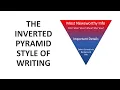 The Inverted Pyramid Style of Writing Content Design Fundamentals For Bloggers
