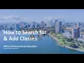 Module 6 04 - How to Search for Add Classes
