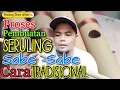 Cara membuat suling tapsel/Madina || suling Sabe sabe nada \