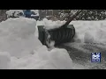 Northampton residents buried under wet heavy snow