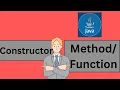 Java Interview Questions Constructor vs method in java Function vs constructor Java